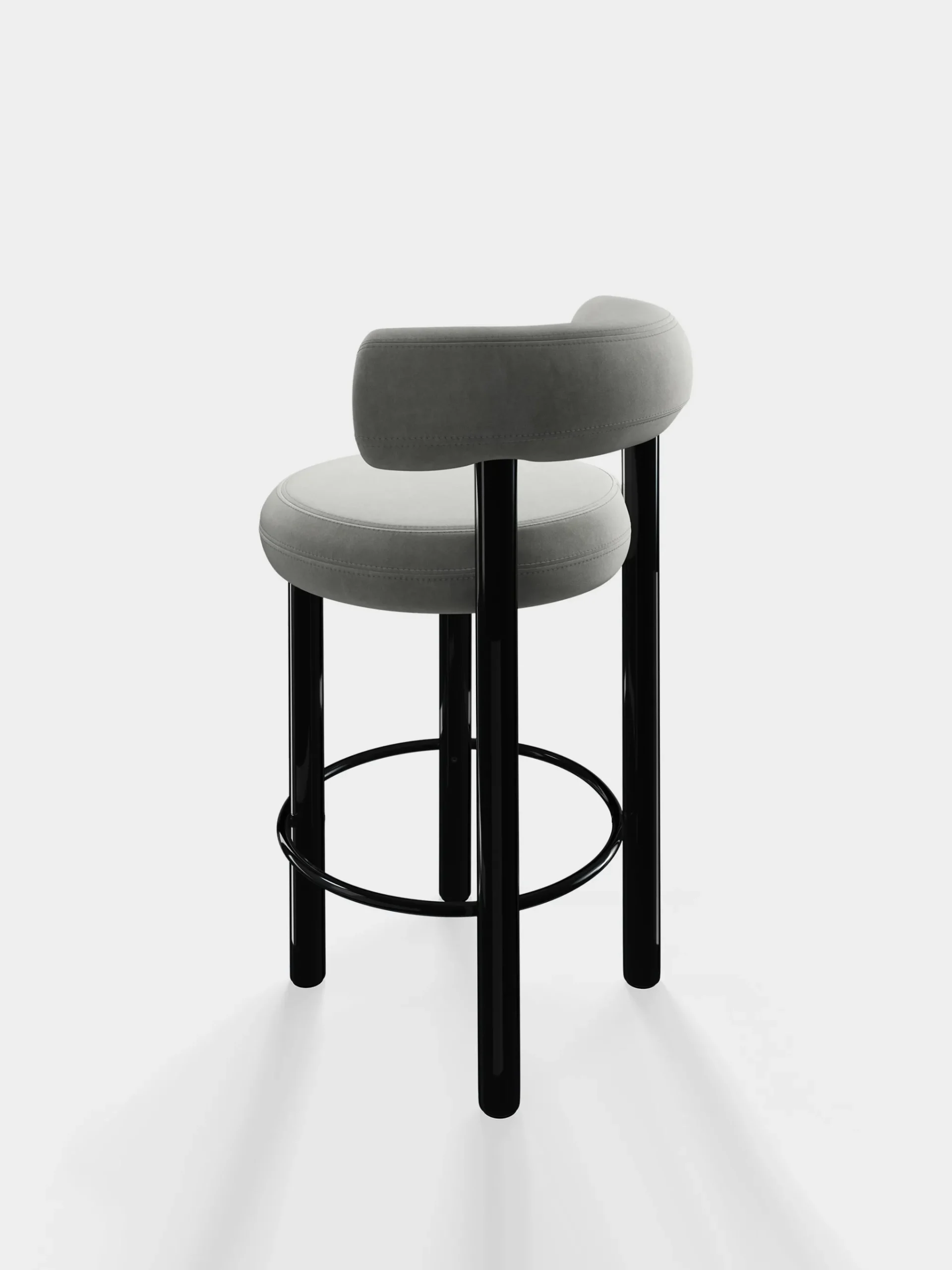Tom Dixon Bar & Counter Stools*Fat Black Steel 65cm Counter Stool