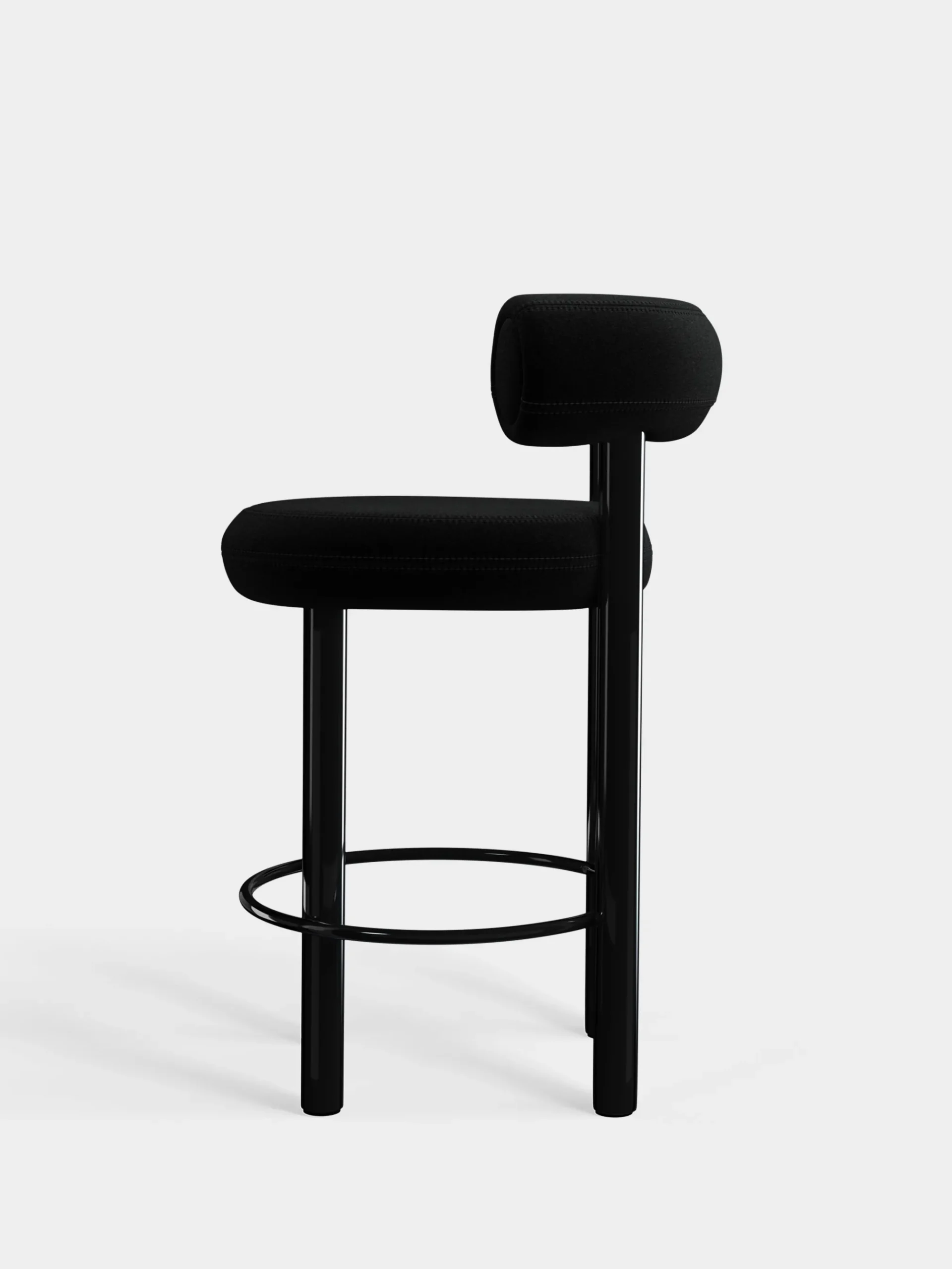 Tom Dixon Bar & Counter Stools*Fat Black Steel 65cm Counter Stool