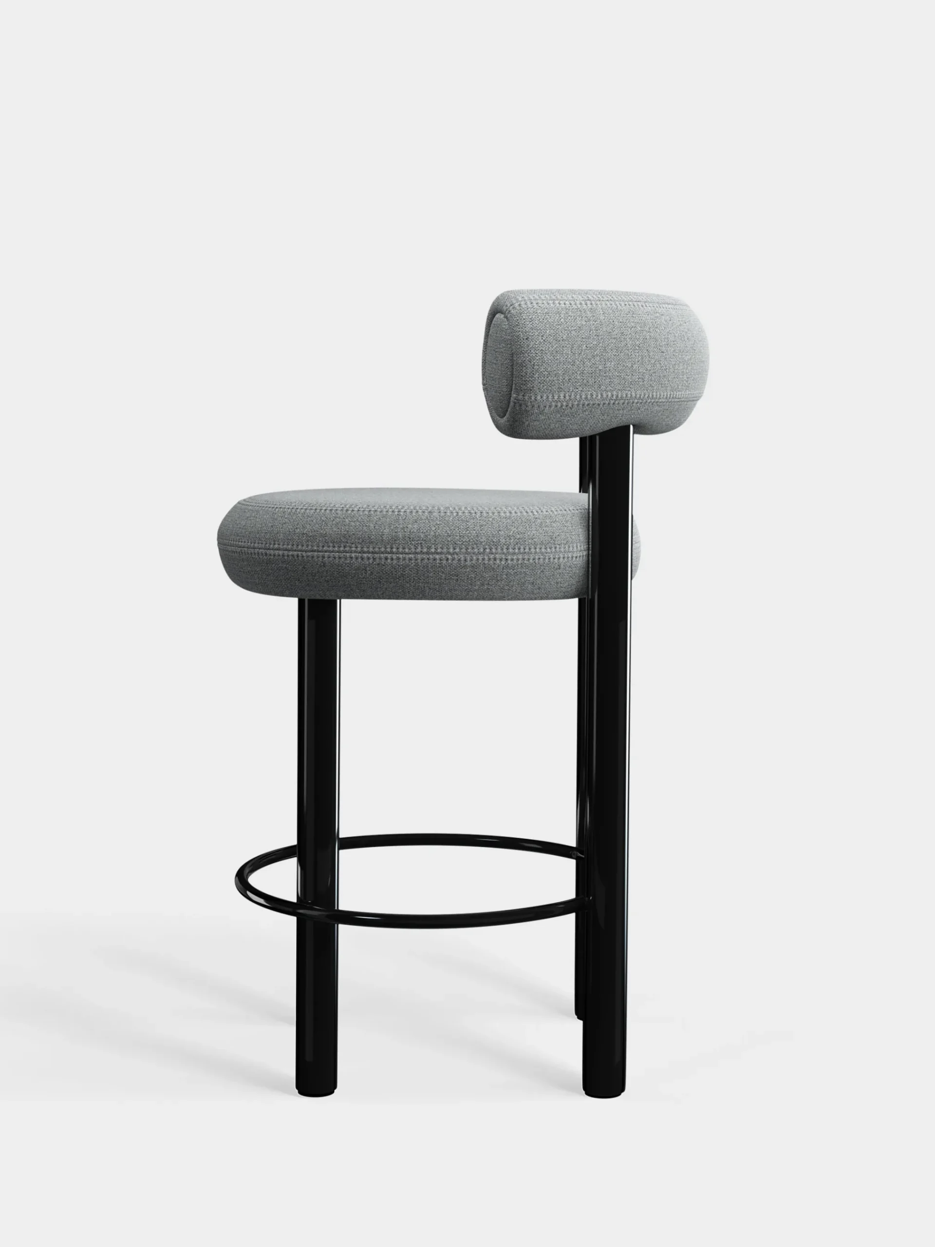 Tom Dixon Bar & Counter Stools*Fat Black Steel 65cm Counter Stool