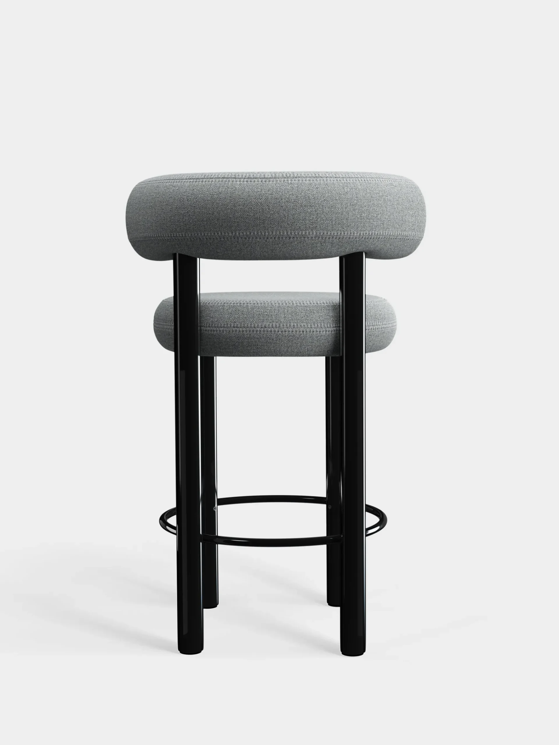 Tom Dixon Bar & Counter Stools*Fat Black Steel 65cm Counter Stool