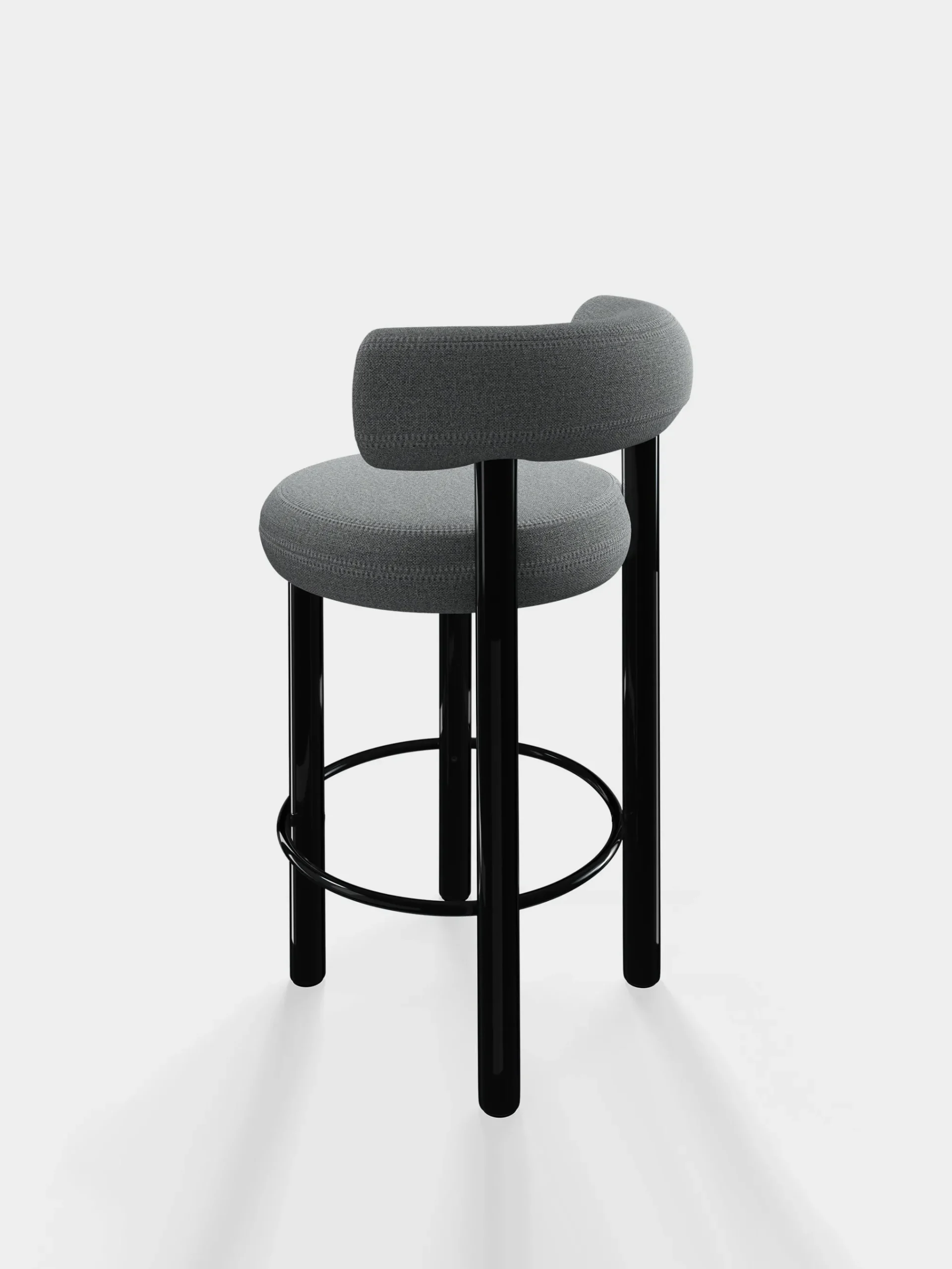 Tom Dixon Bar & Counter Stools*Fat Black Steel 65cm Counter Stool