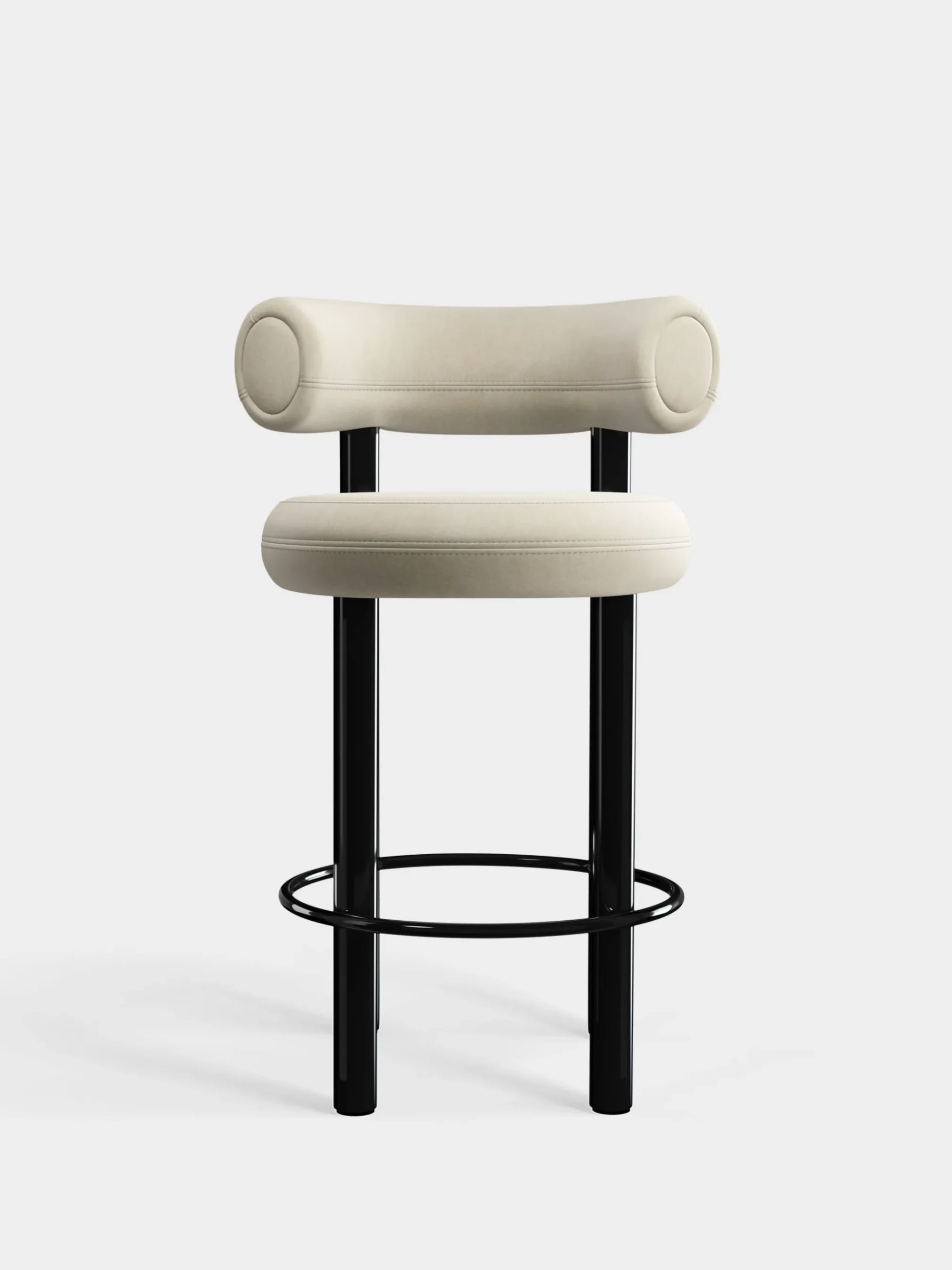 Tom Dixon Bar & Counter Stools*Fat Black Steel 65cm Counter Stool