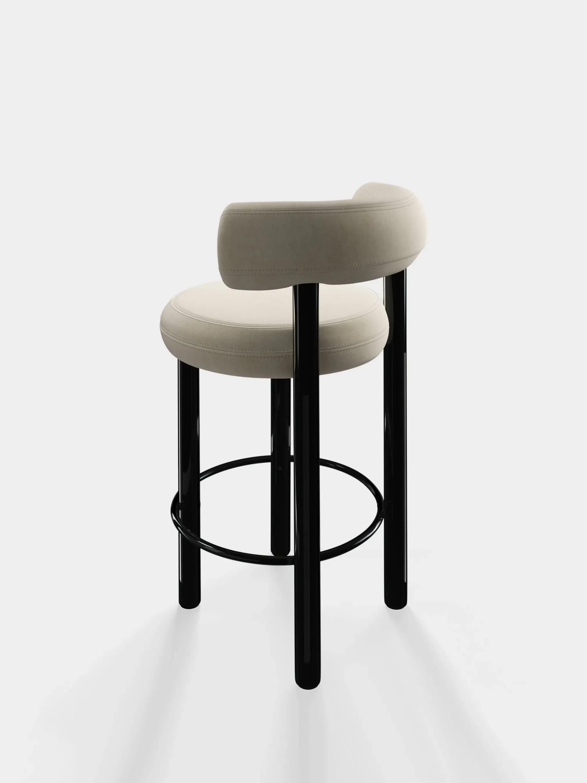 Tom Dixon Bar & Counter Stools*Fat Black Steel 65cm Counter Stool