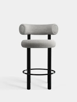 Tom Dixon Bar & Counter Stools*Fat Black Steel 65cm Counter Stool