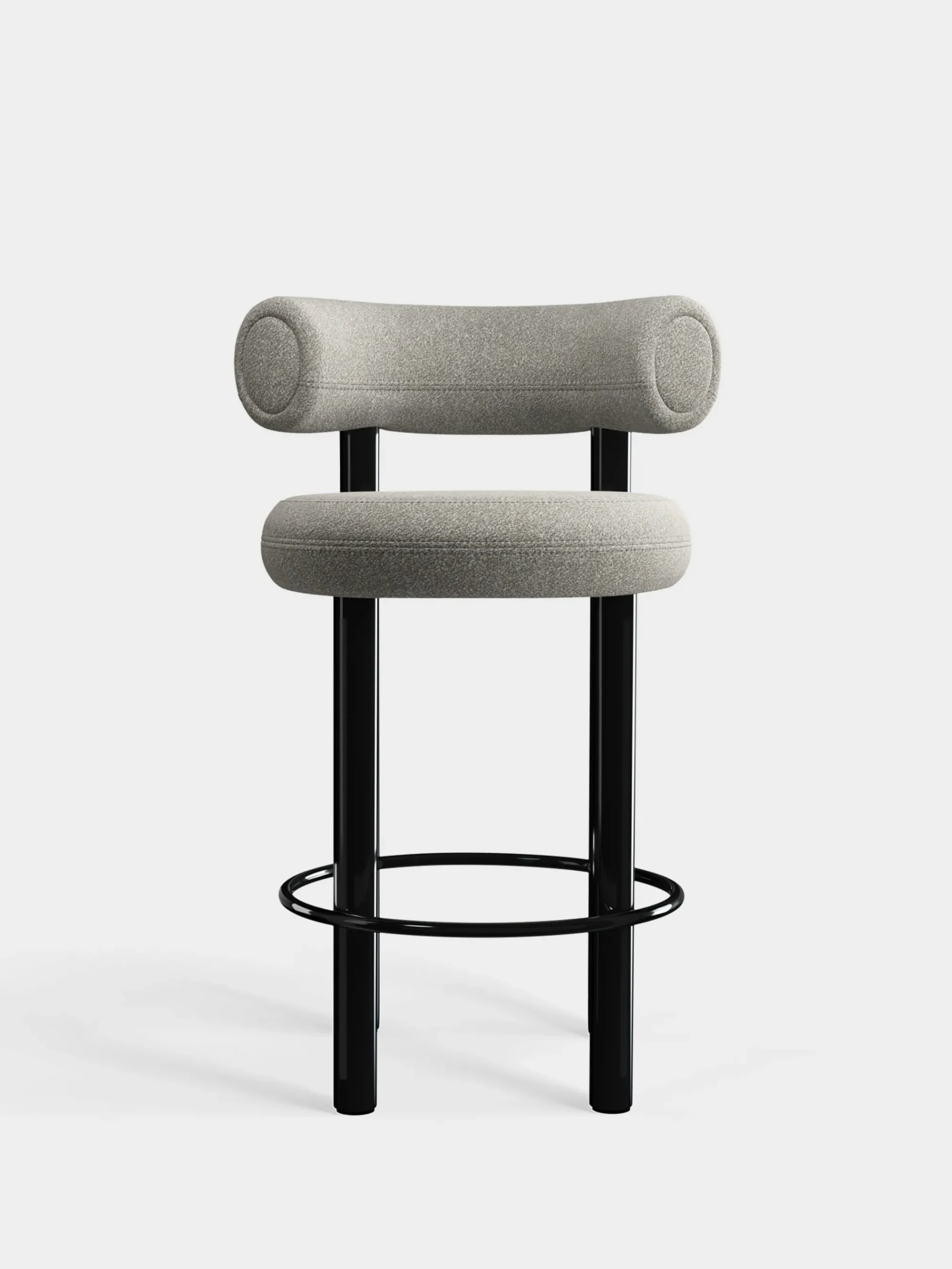 Tom Dixon Bar & Counter Stools*Fat Black Steel 65cm Counter Stool