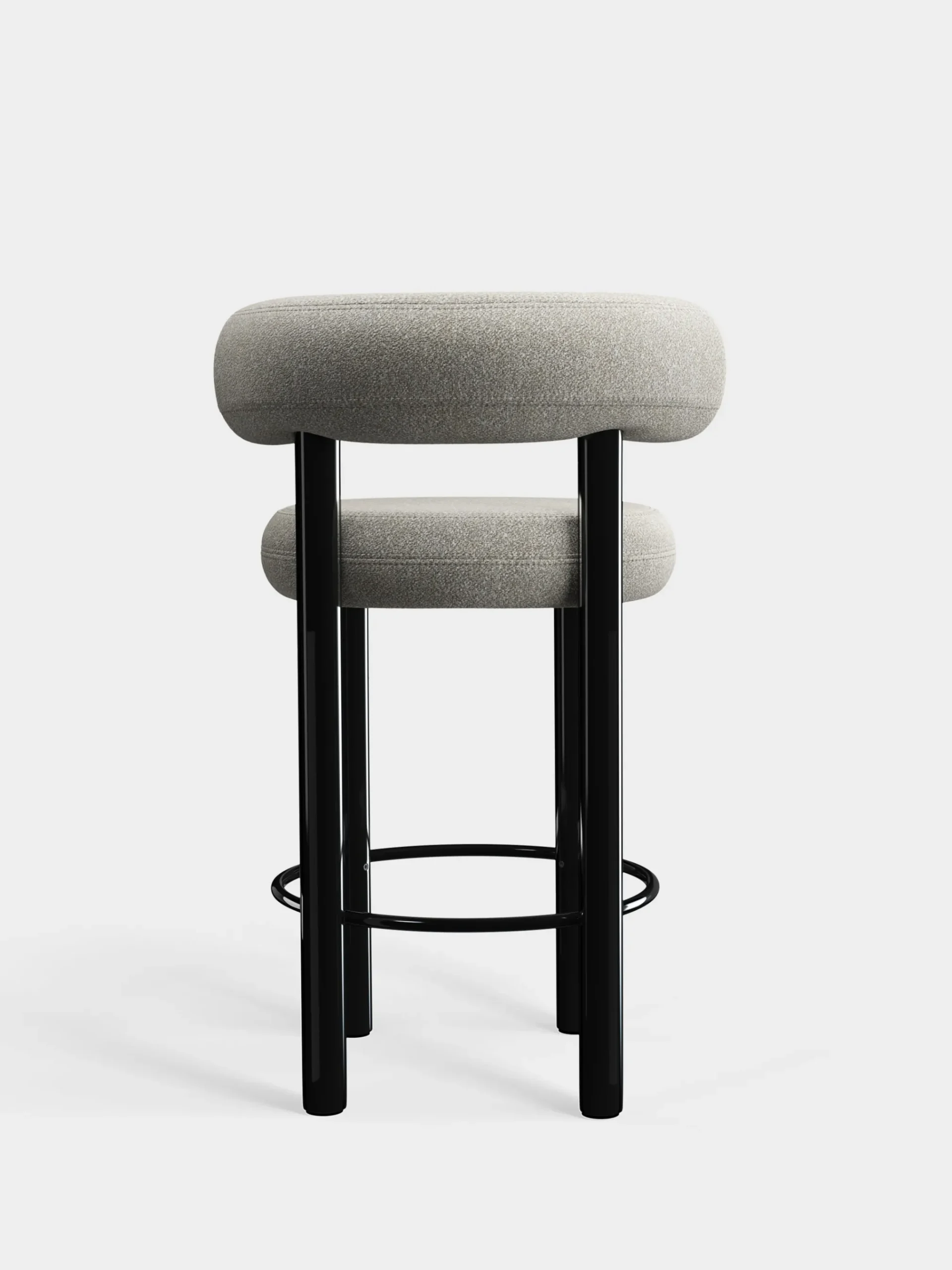 Tom Dixon Bar & Counter Stools*Fat Black Steel 65cm Counter Stool