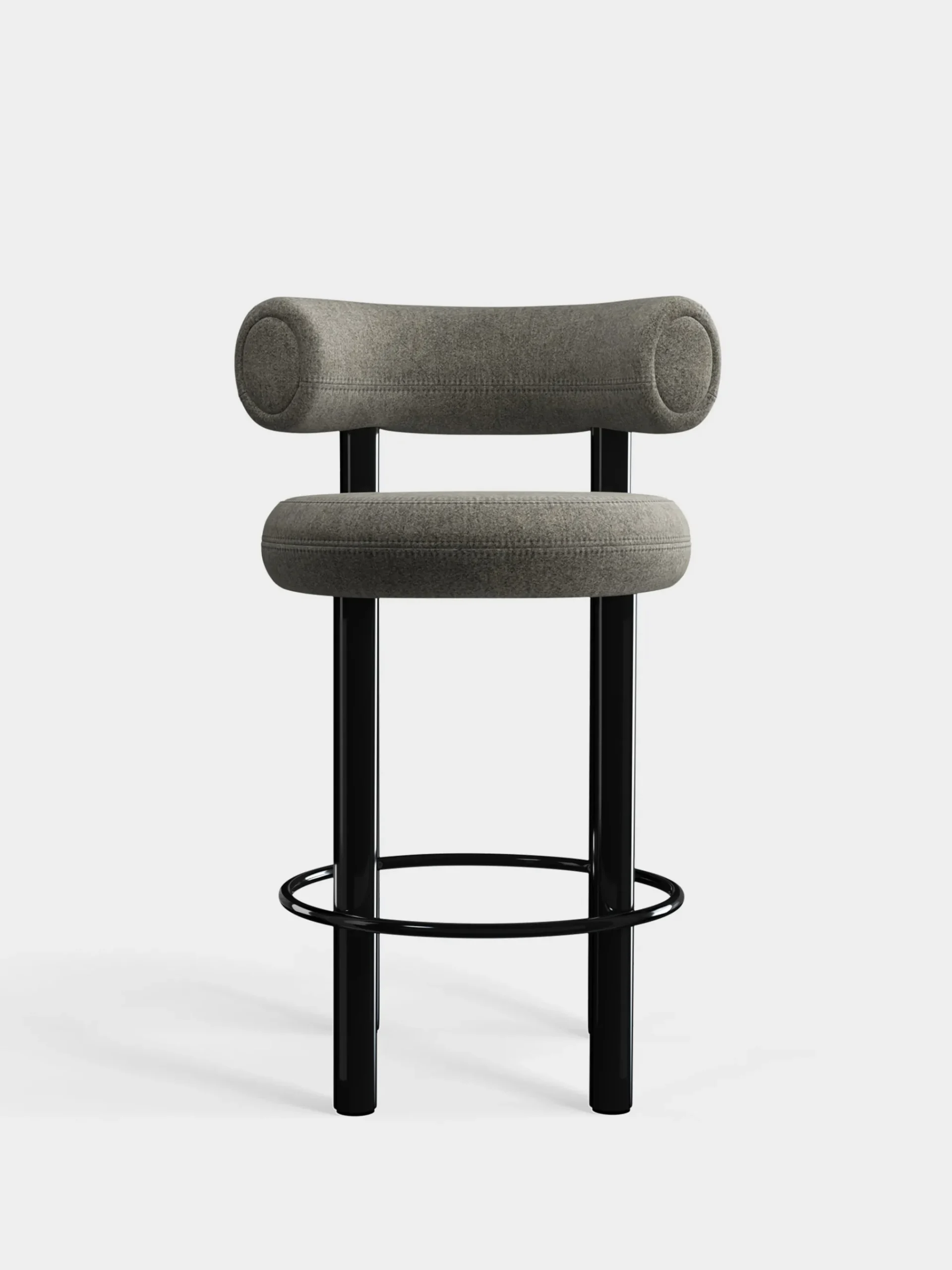 Tom Dixon Bar & Counter Stools*Fat Black Steel 65cm Counter Stool