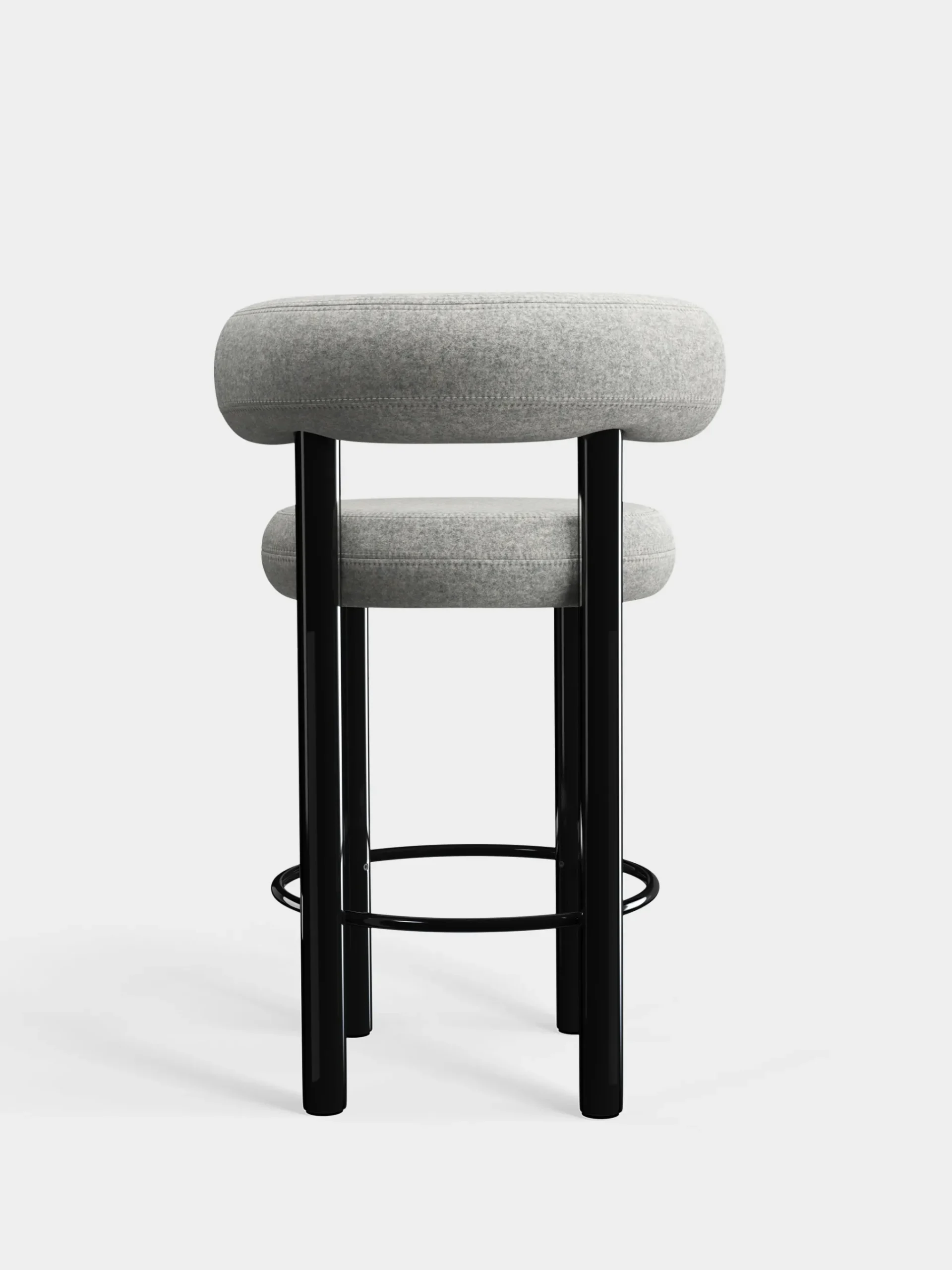 Tom Dixon Bar & Counter Stools*Fat Black Steel 65cm Counter Stool