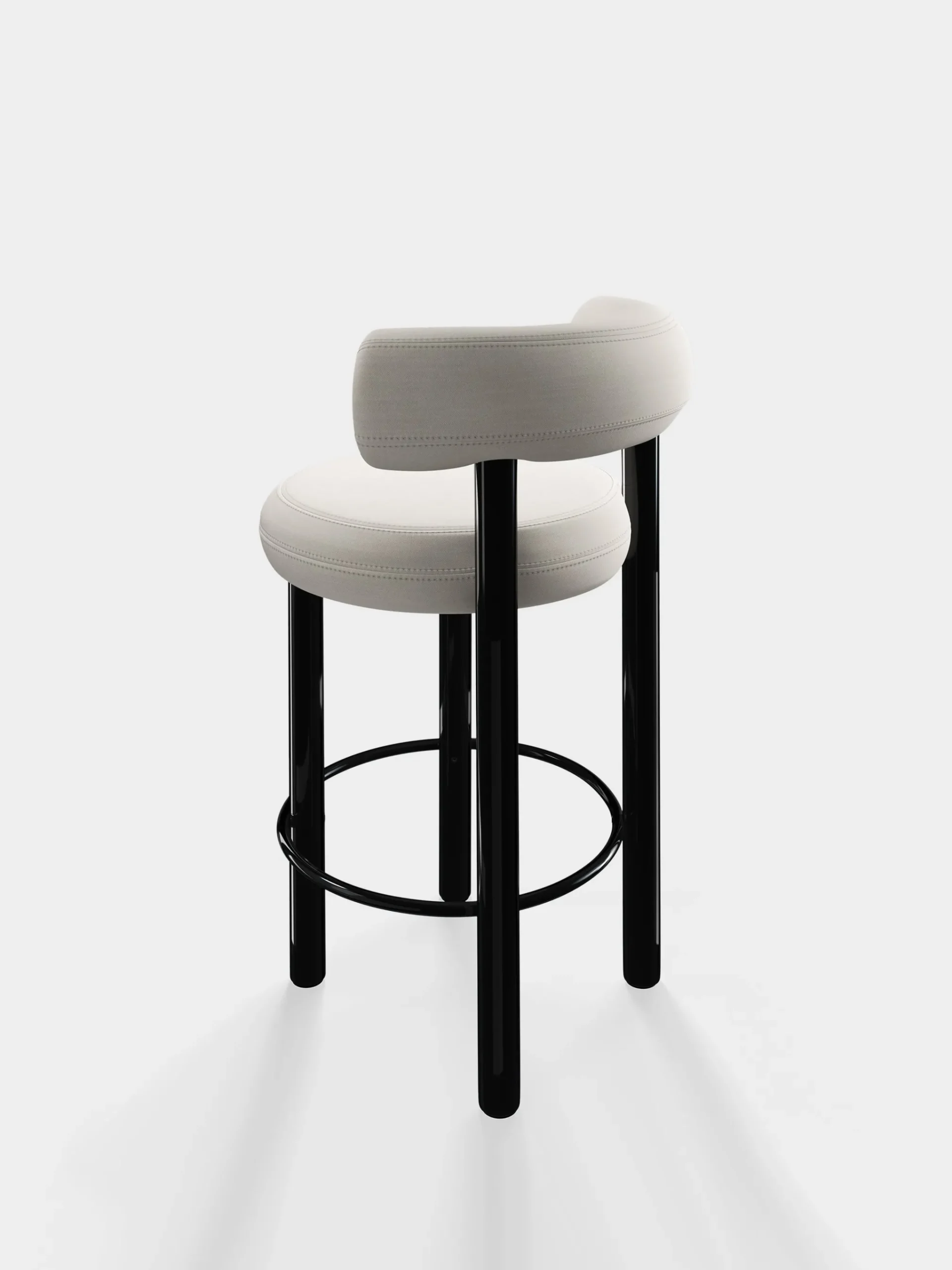 Tom Dixon Bar & Counter Stools*Fat Black Steel 65cm Counter Stool