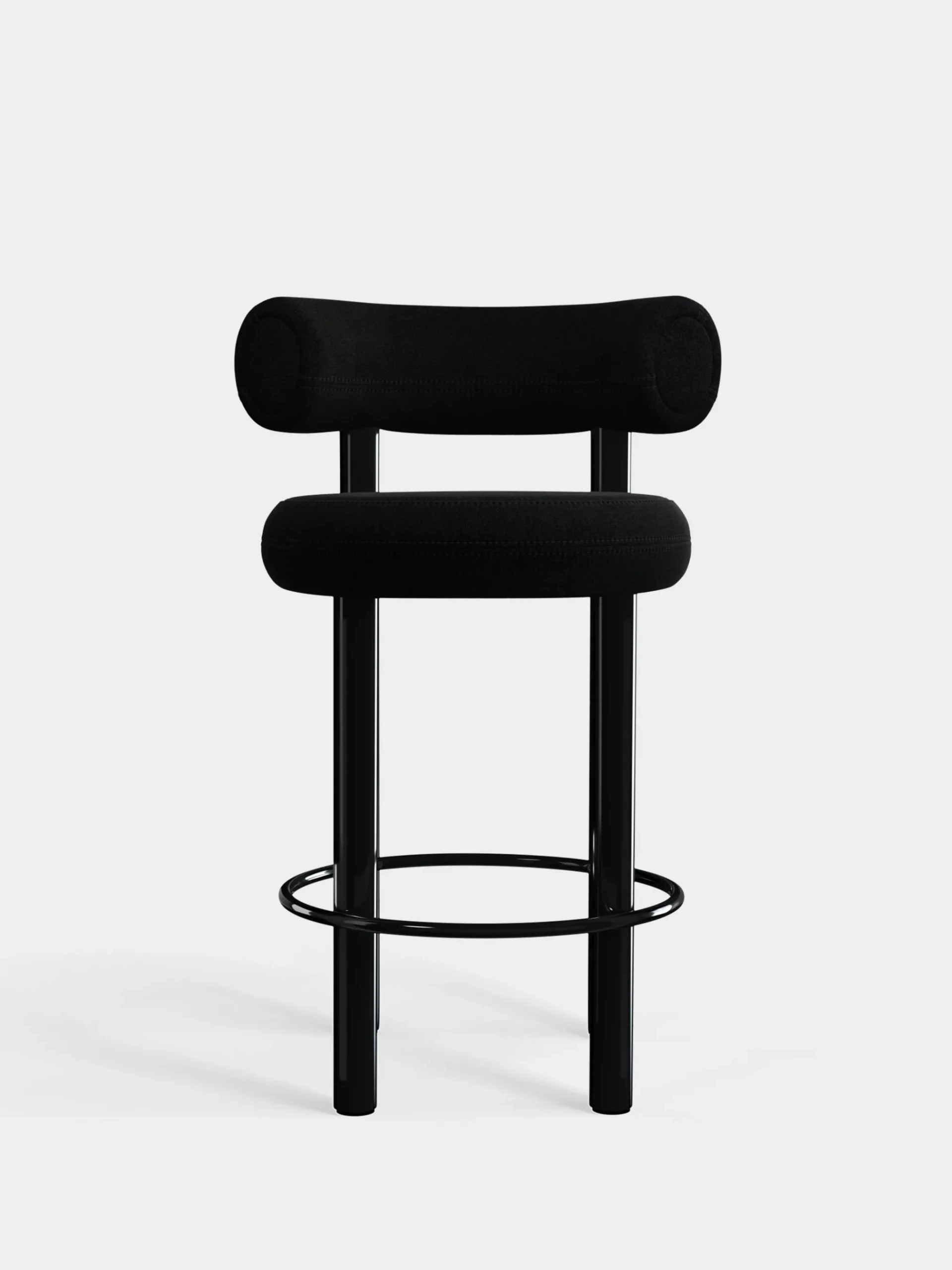 Tom Dixon Bar & Counter Stools*Fat Black Steel 65cm Counter Stool