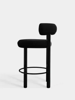 Tom Dixon Bar & Counter Stools*Fat Black Steel 65cm Counter Stool
