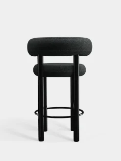 Tom Dixon Bar & Counter Stools*Fat Black Steel 65cm Counter Stool