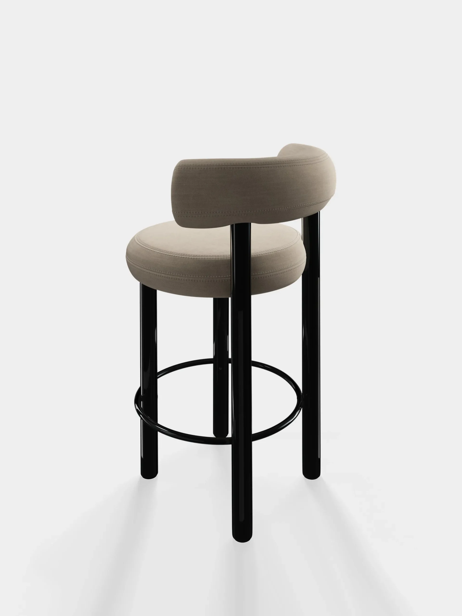 Tom Dixon Bar & Counter Stools*Fat Black Steel 65cm Counter Stool