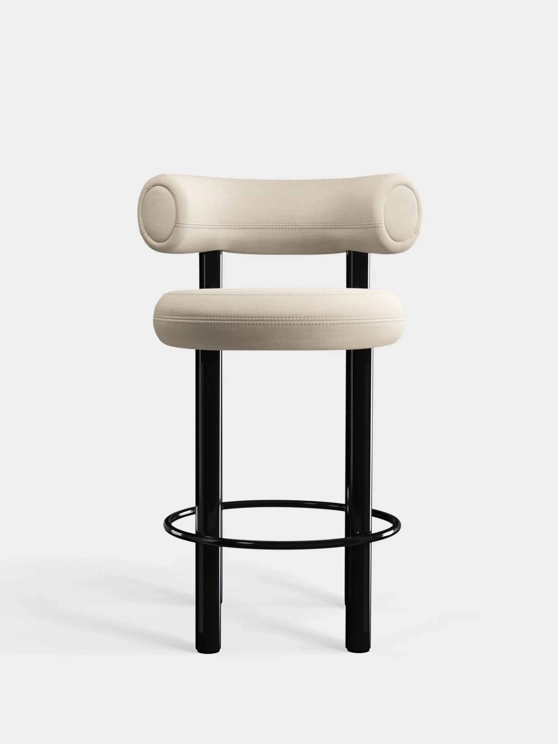 Tom Dixon Bar & Counter Stools*Fat Black Steel 65cm Counter Stool