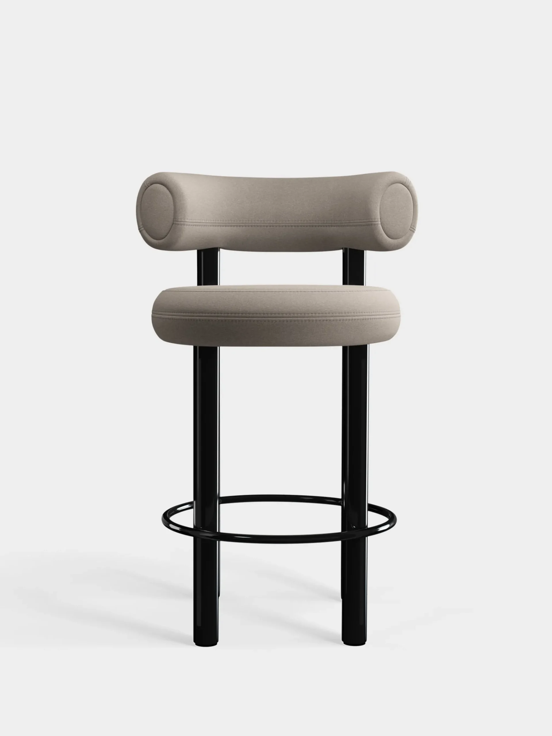 Tom Dixon Bar & Counter Stools*Fat Black Steel 65cm Counter Stool