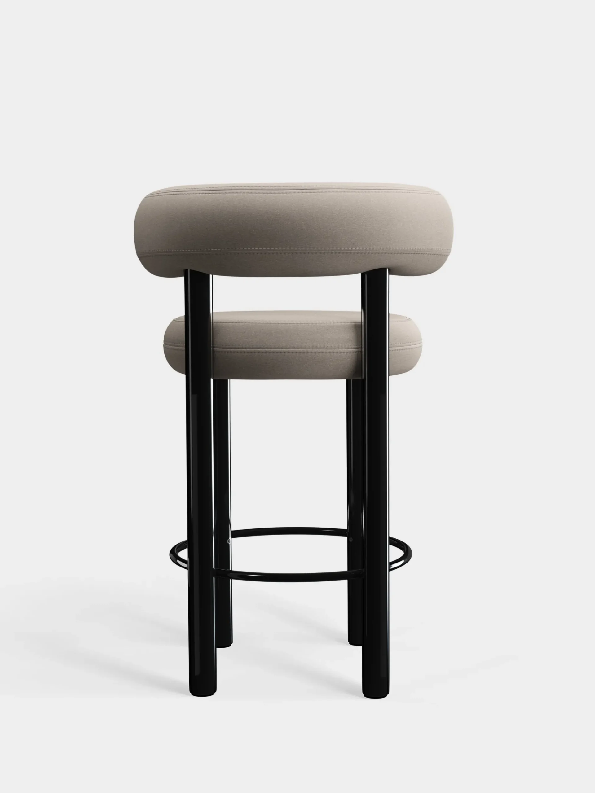 Tom Dixon Bar & Counter Stools*Fat Black Steel 65cm Counter Stool