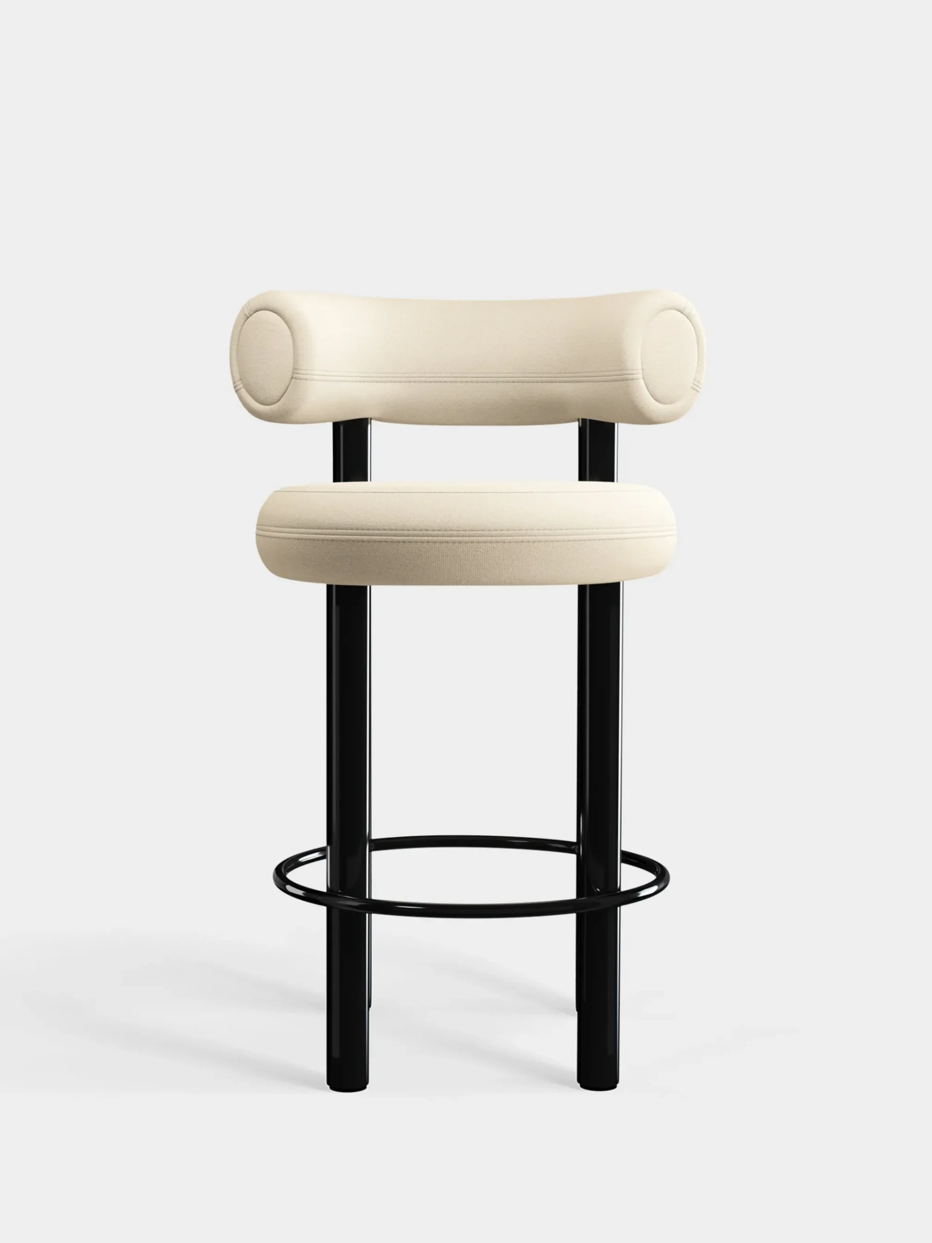 Tom Dixon Bar & Counter Stools*Fat Black Steel 65cm Counter Stool
