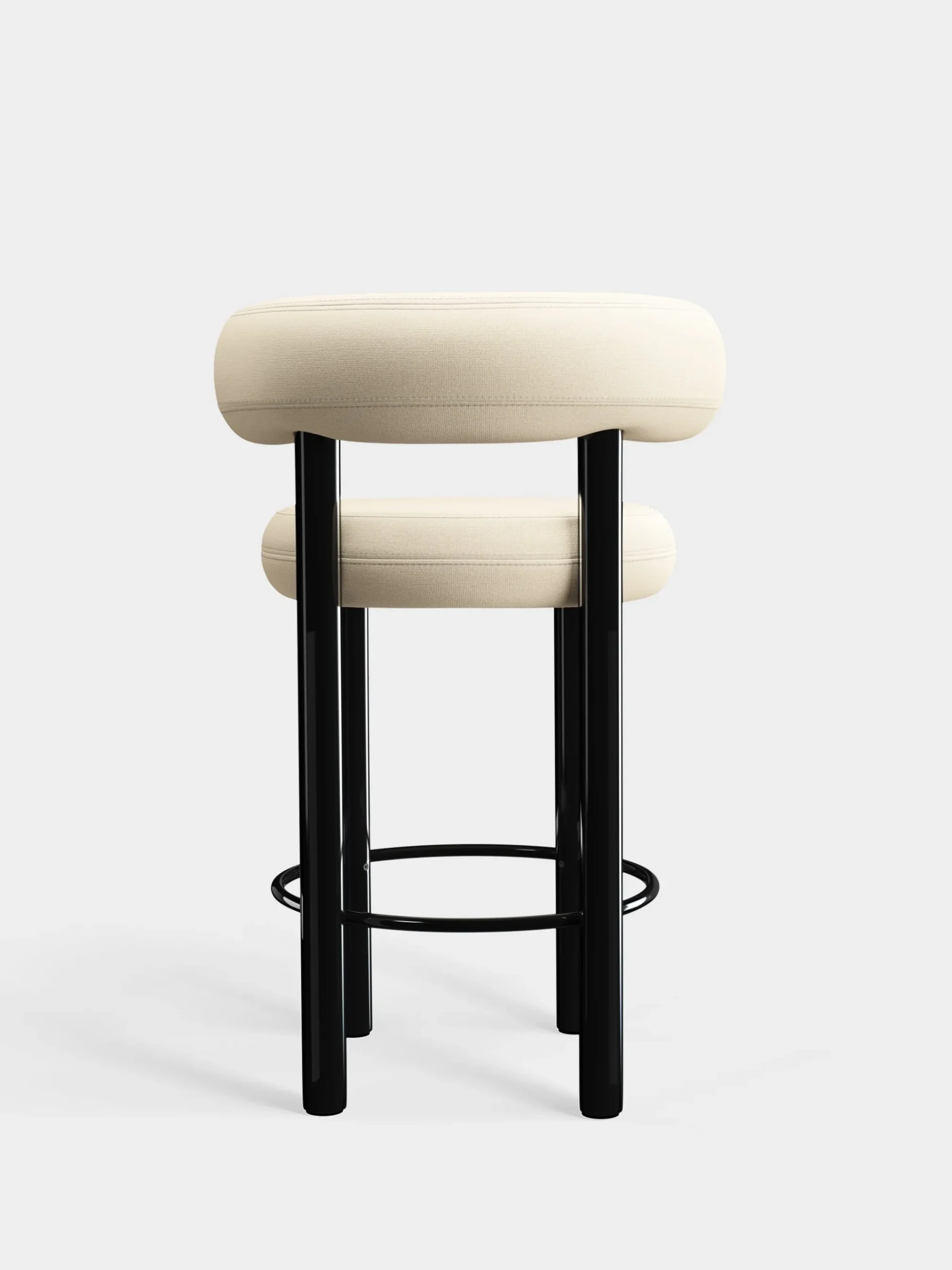 Tom Dixon Bar & Counter Stools*Fat Black Steel 65cm Counter Stool