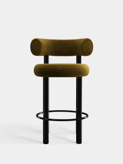 Tom Dixon Bar & Counter Stools*Fat Black Steel 65cm Counter Stool