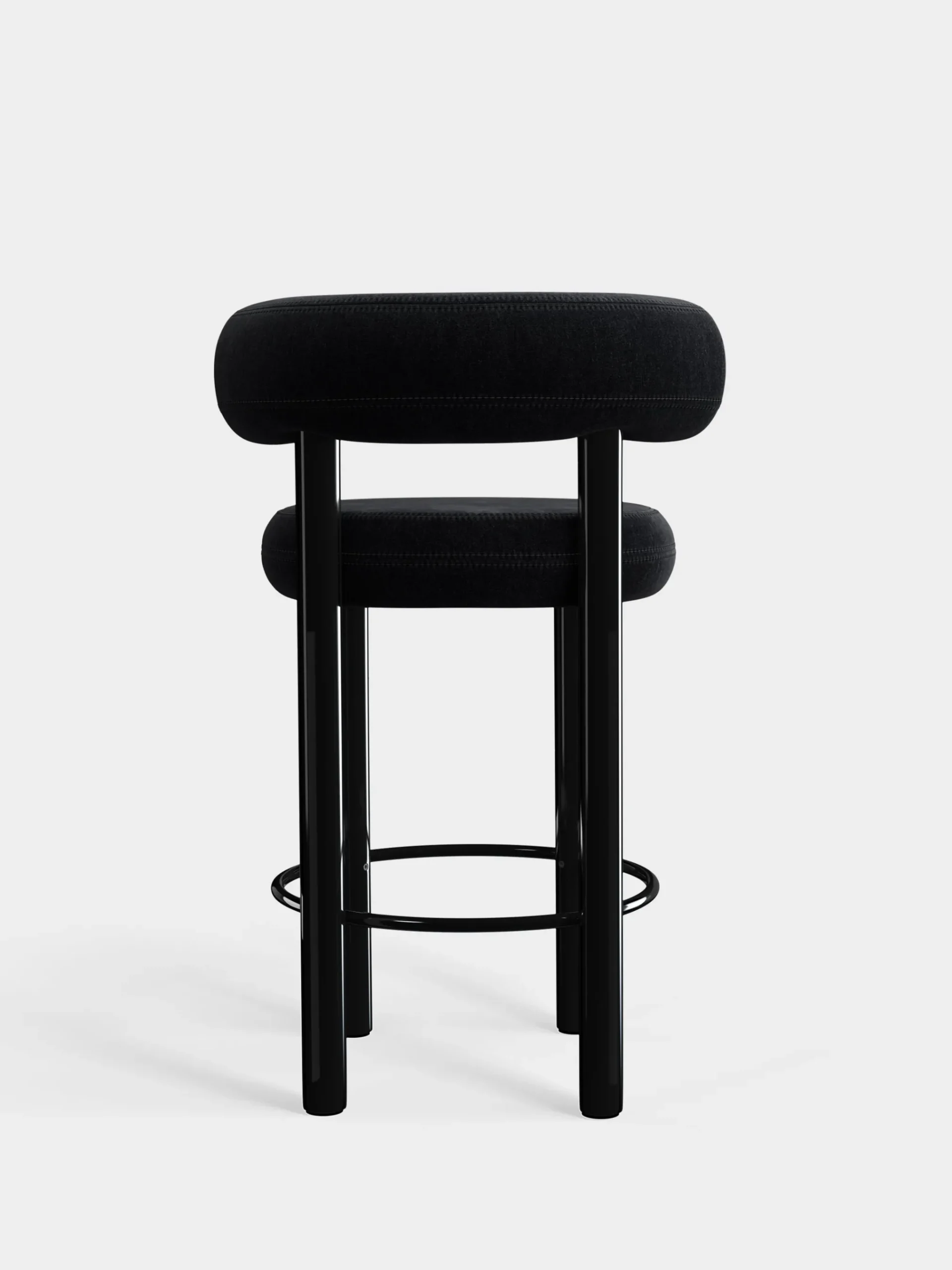 Tom Dixon Bar & Counter Stools*Fat Black Steel 65cm Counter Stool