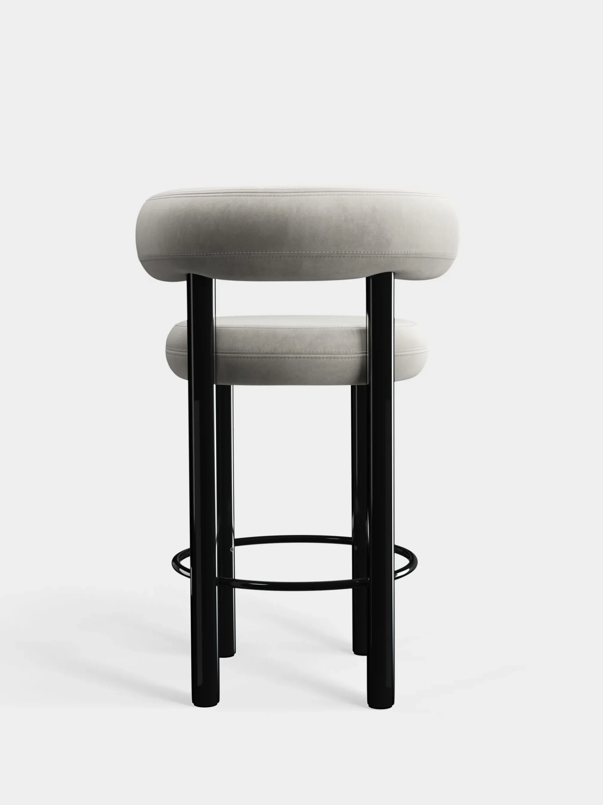 Tom Dixon Bar & Counter Stools*Fat Black Steel 65cm Counter Stool