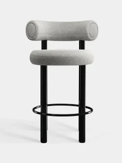Tom Dixon Bar & Counter Stools*Fat Black Steel 65cm Counter Stool