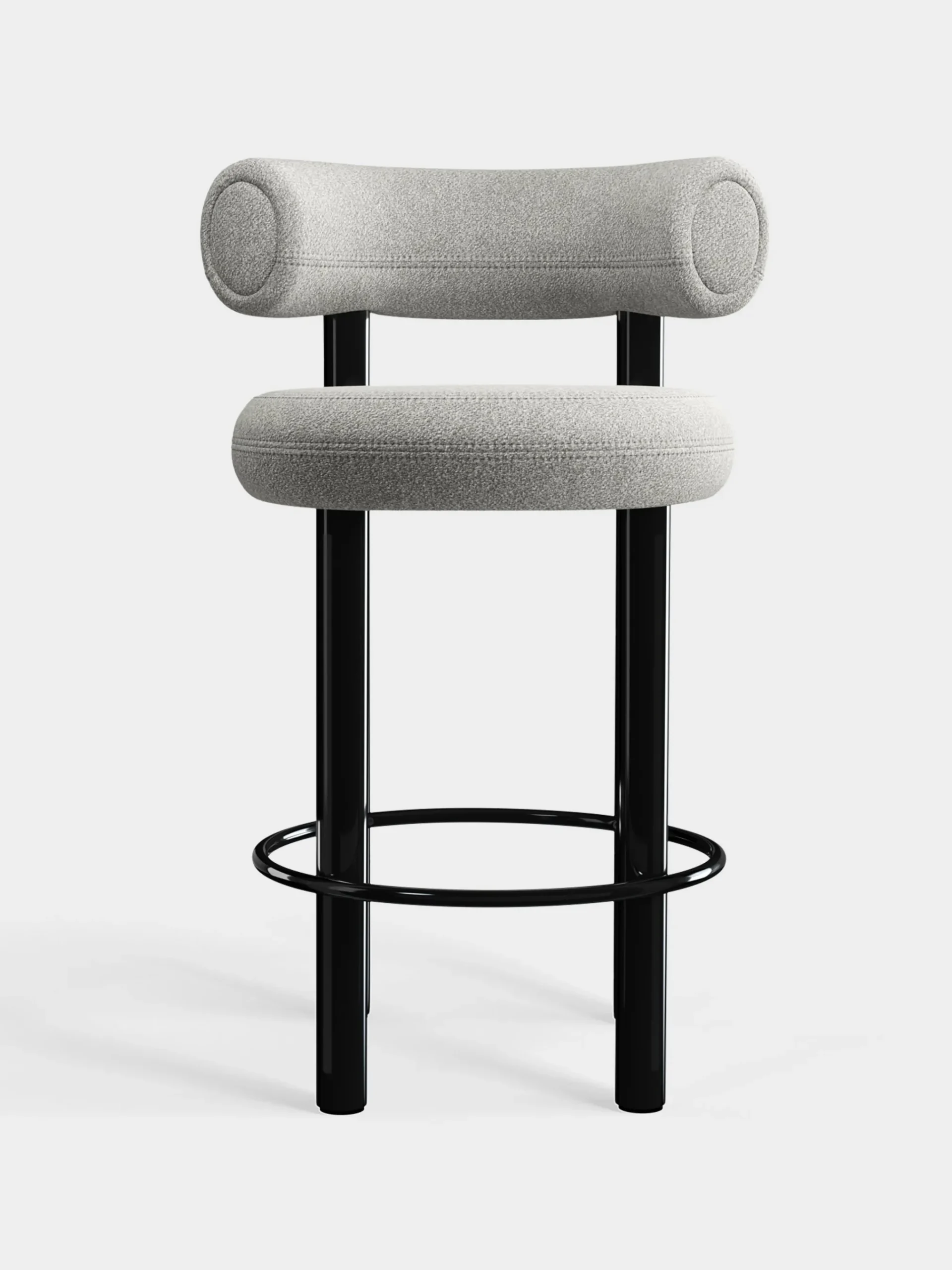 Tom Dixon Bar & Counter Stools*Fat Black Steel 65cm Counter Stool