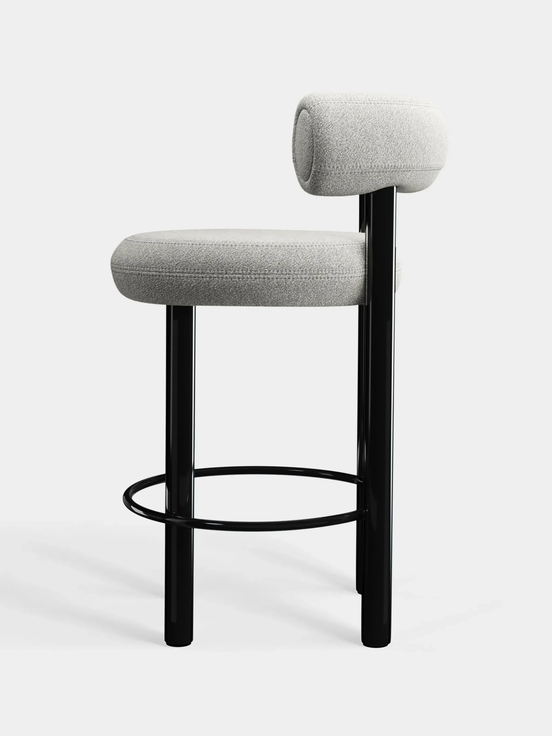 Tom Dixon Bar & Counter Stools*Fat Black Steel 65cm Counter Stool