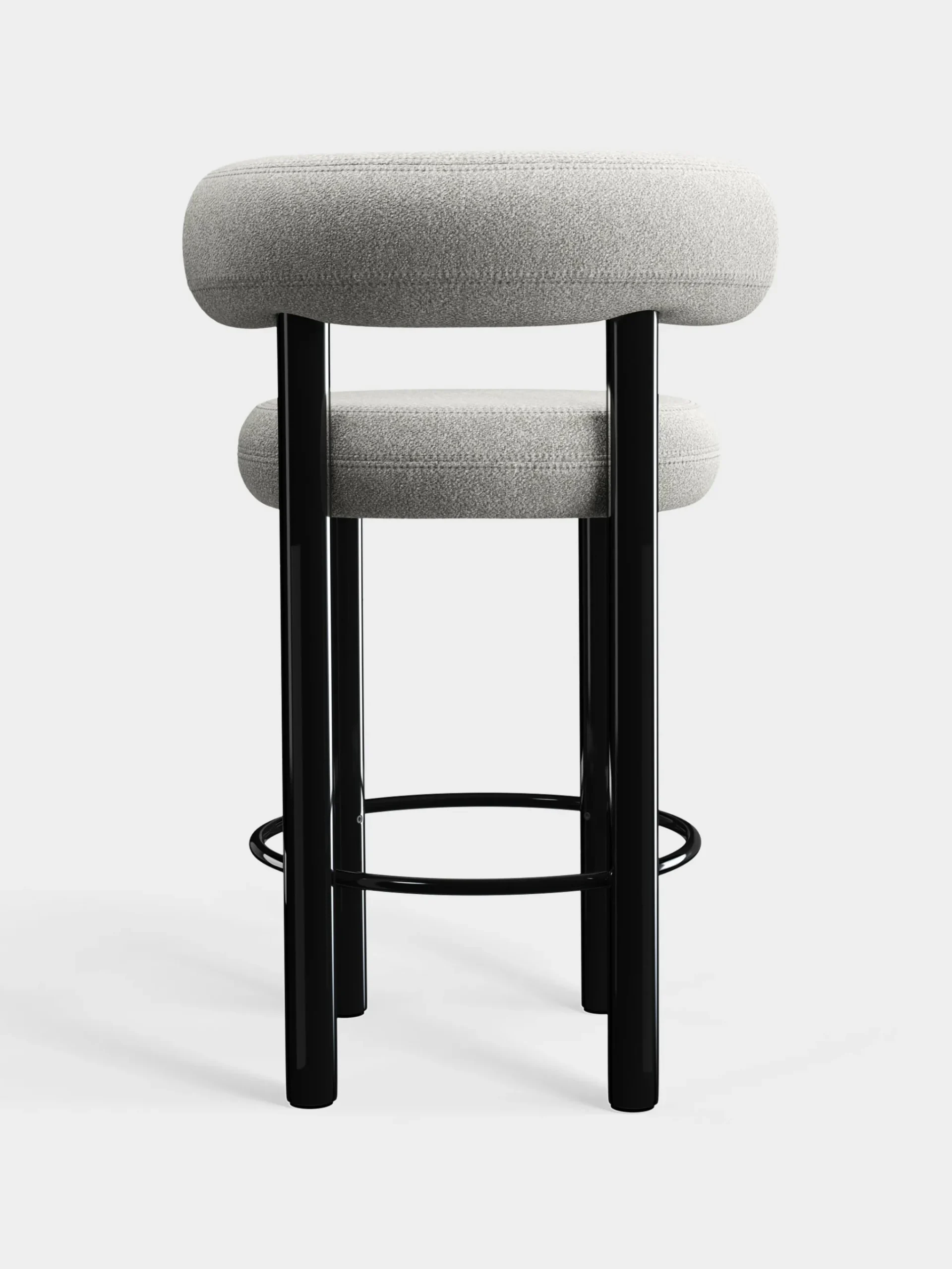 Tom Dixon Bar & Counter Stools*Fat Black Steel 65cm Counter Stool