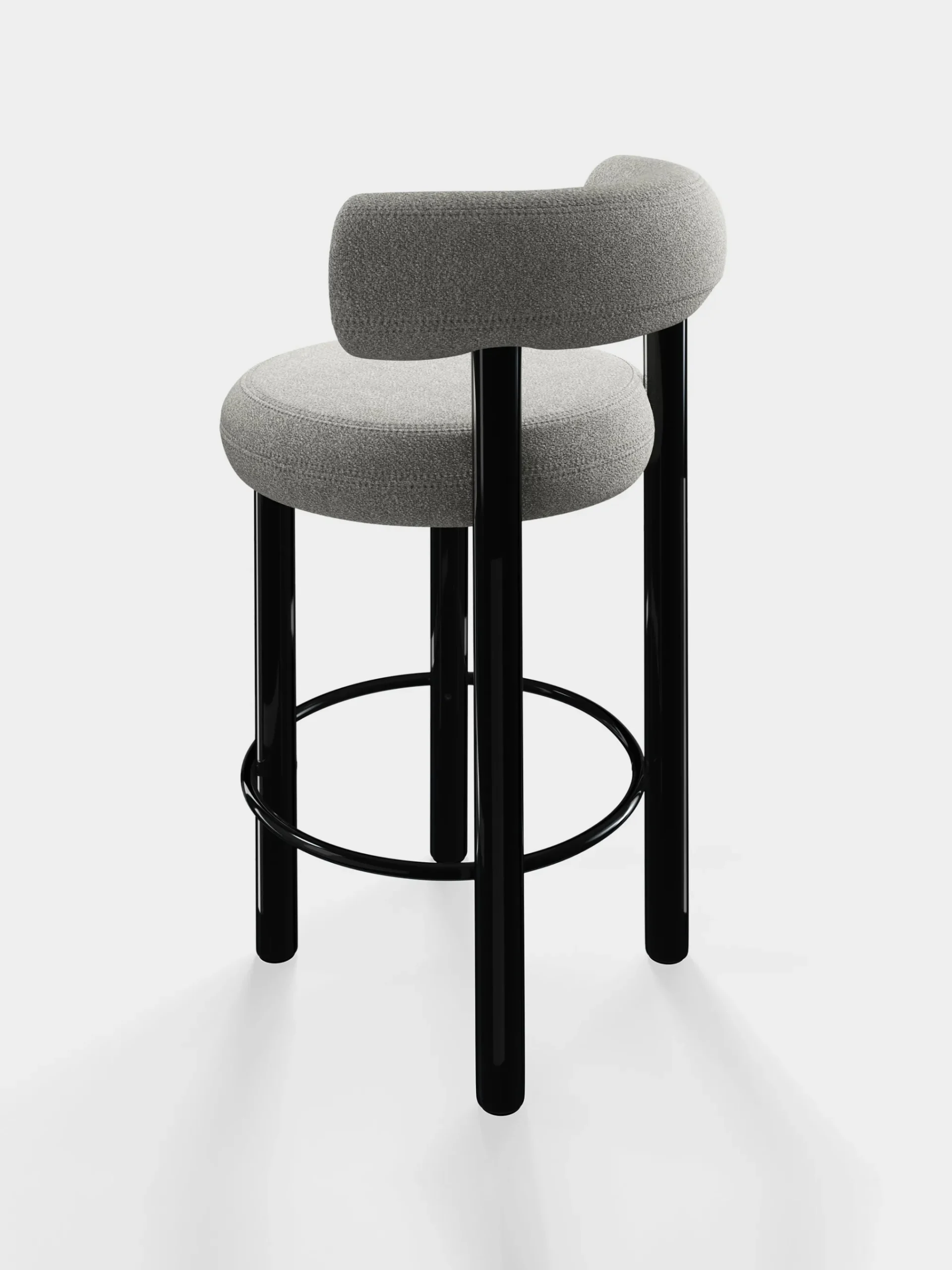 Tom Dixon Bar & Counter Stools*Fat Black Steel 65cm Counter Stool