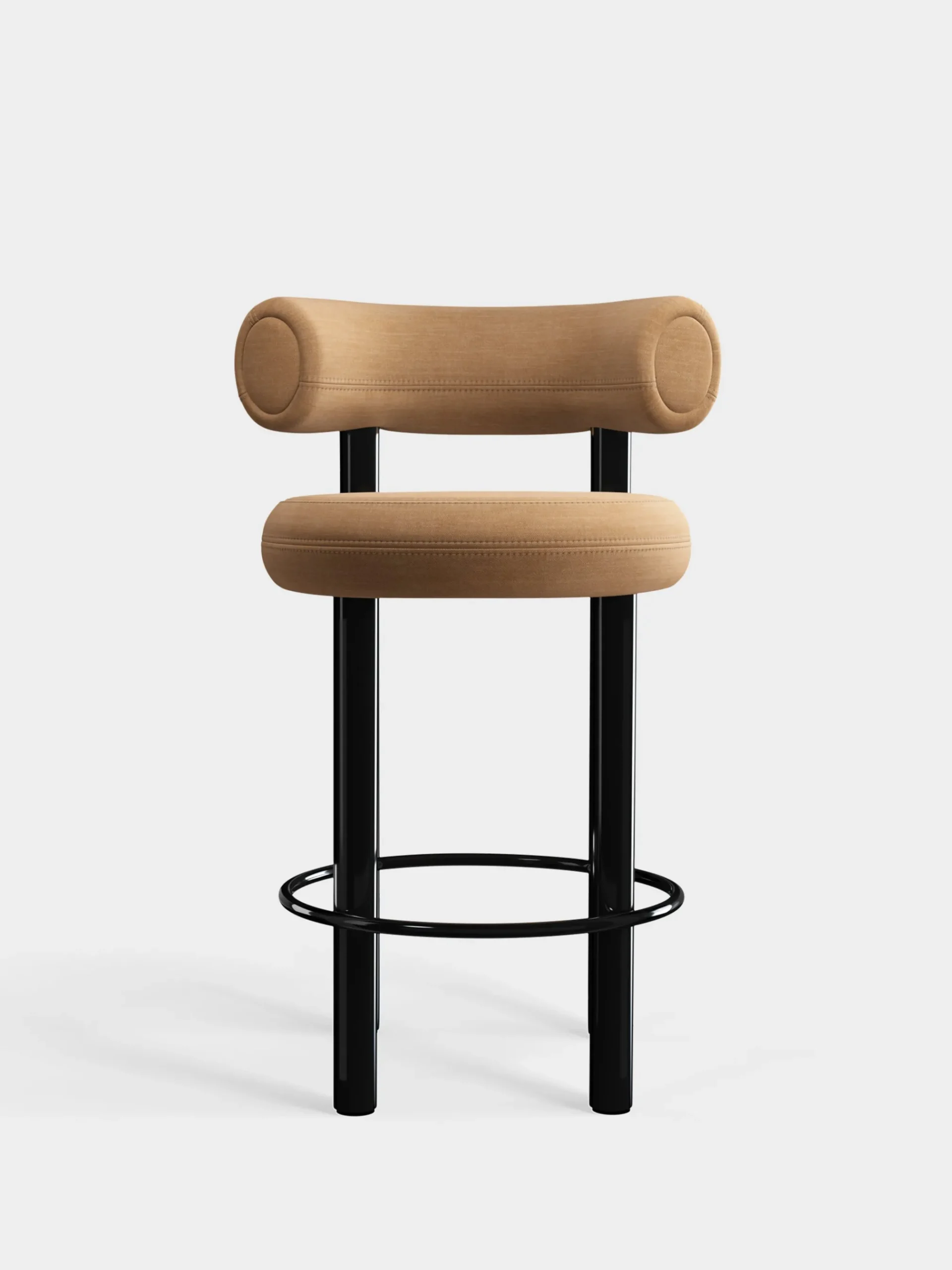 Tom Dixon Bar & Counter Stools*Fat Black Steel 65cm Counter Stool