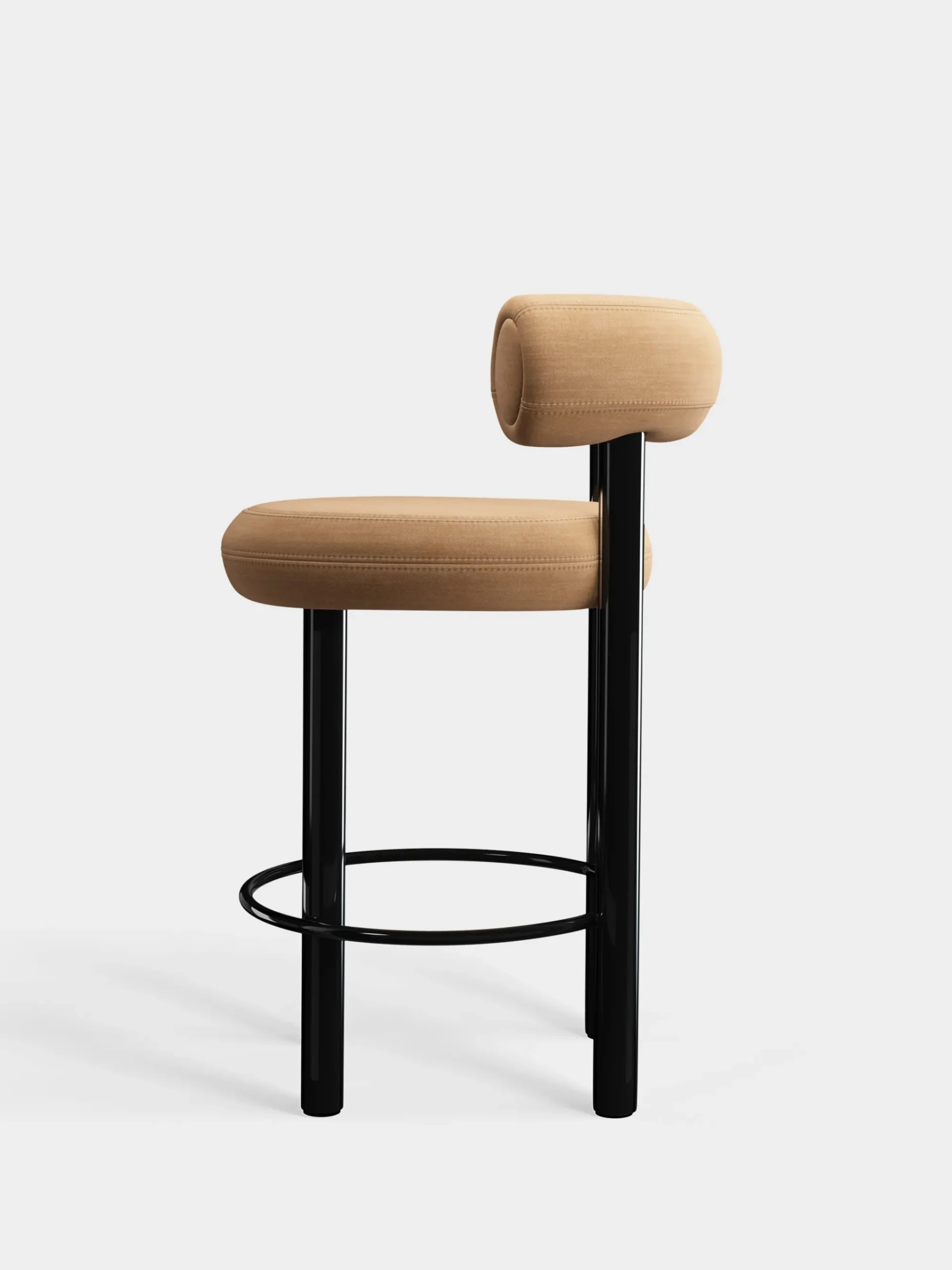 Tom Dixon Bar & Counter Stools*Fat Black Steel 65cm Counter Stool
