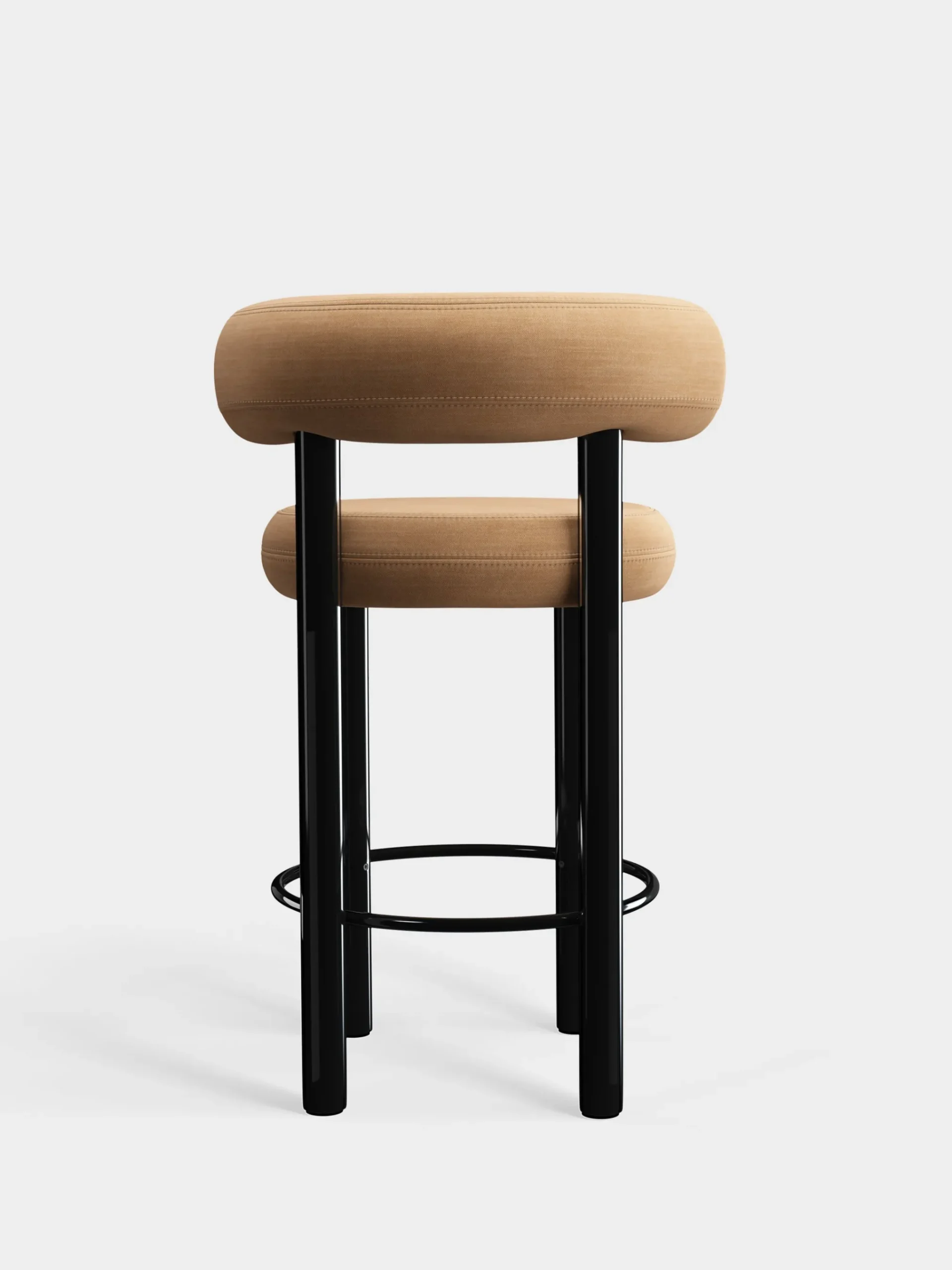 Tom Dixon Bar & Counter Stools*Fat Black Steel 65cm Counter Stool