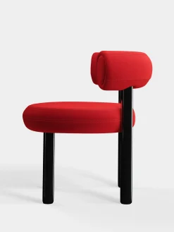 Tom Dixon Dining Chairs*Fat Black Steel Dining Chair