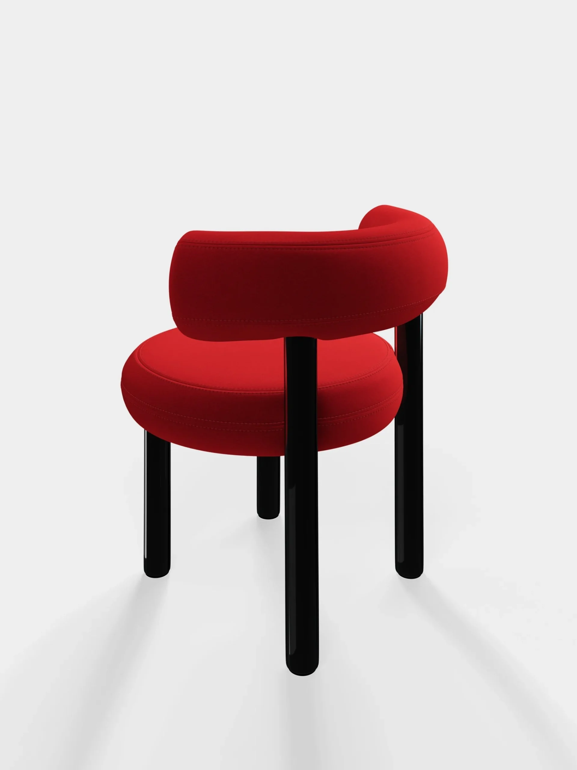 Tom Dixon Dining Chairs*Fat Black Steel Dining Chair