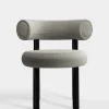 Tom Dixon Dining Chairs*Fat Black Steel Dining Chair