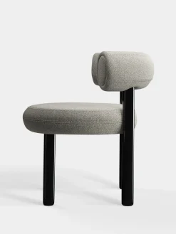 Tom Dixon Dining Chairs*Fat Black Steel Dining Chair
