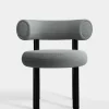 Tom Dixon Dining Chairs*Fat Black Steel Dining Chair
