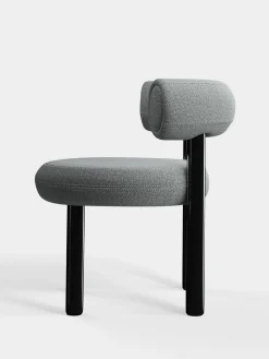 Tom Dixon Dining Chairs*Fat Black Steel Dining Chair