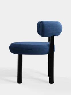 Tom Dixon Dining Chairs*Fat Black Steel Dining Chair