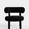 Tom Dixon Lounge Chairs*Fat Black Steel Lounge Chair