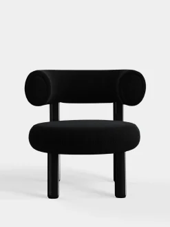 Tom Dixon Lounge Chairs*Fat Black Steel Lounge Chair