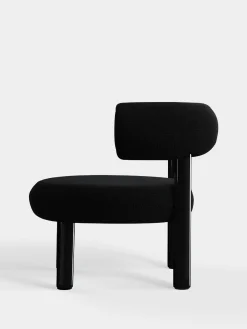 Tom Dixon Lounge Chairs*Fat Black Steel Lounge Chair