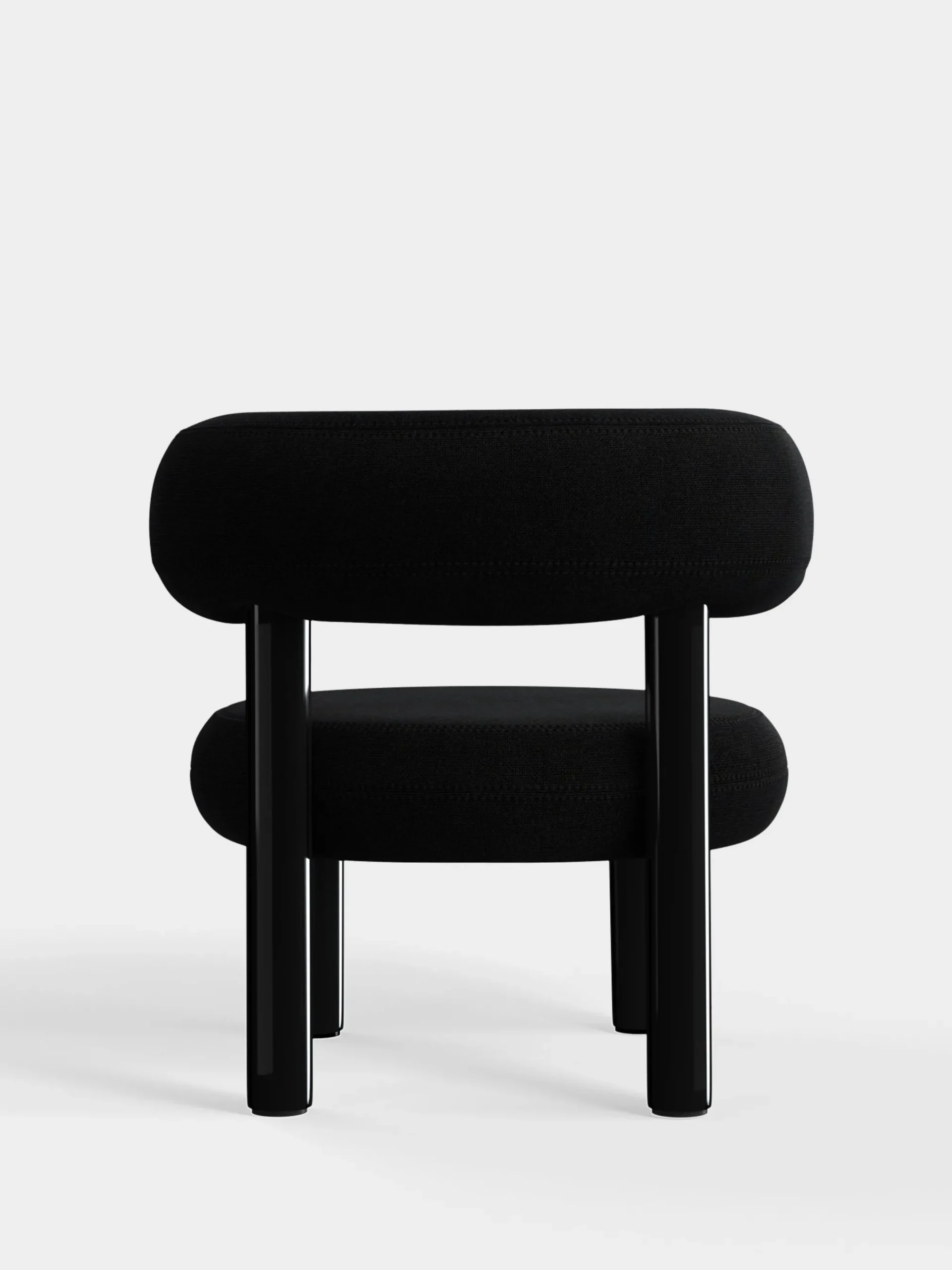 Tom Dixon Lounge Chairs*Fat Black Steel Lounge Chair