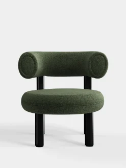 Tom Dixon Lounge Chairs*Fat Black Steel Lounge Chair