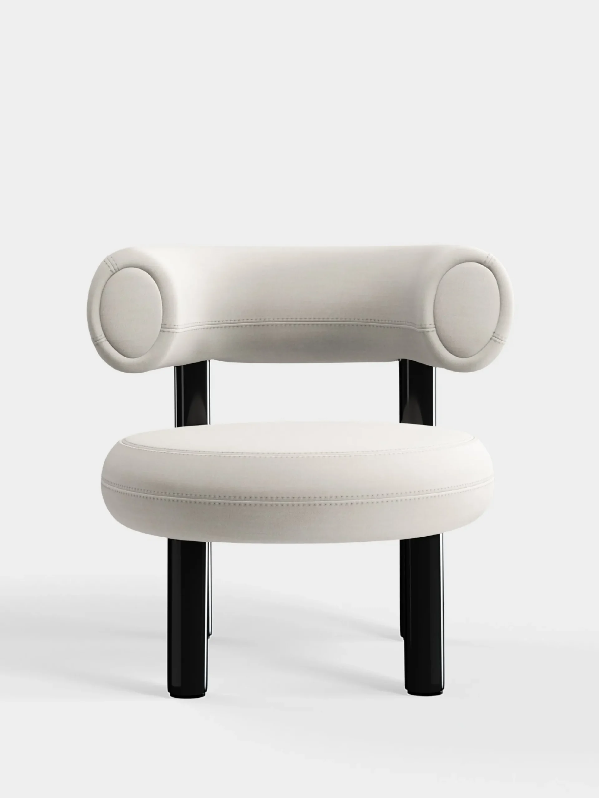 Tom Dixon Lounge Chairs*Fat Black Steel Lounge Chair