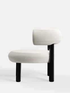 Tom Dixon Lounge Chairs*Fat Black Steel Lounge Chair
