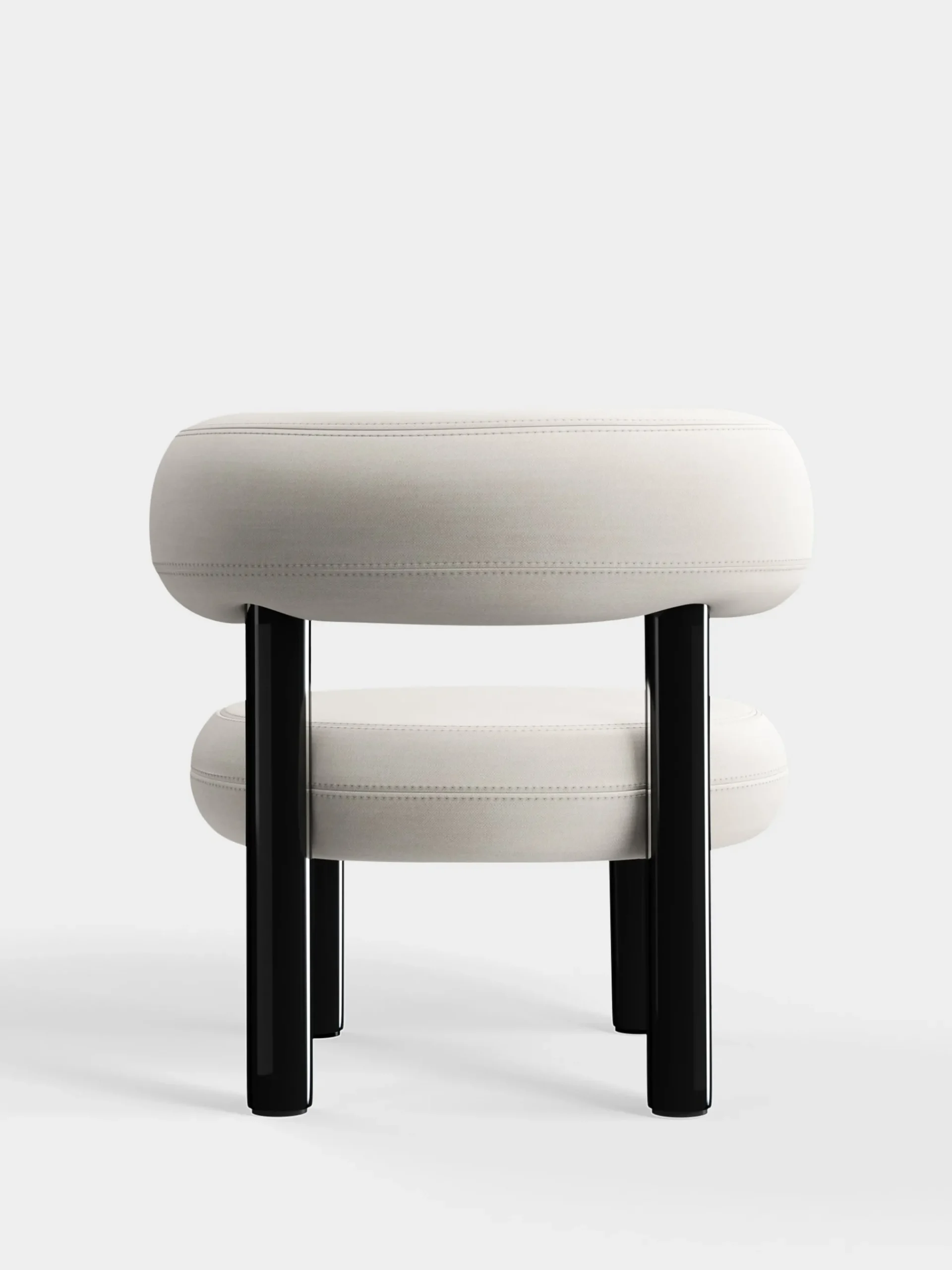 Tom Dixon Lounge Chairs*Fat Black Steel Lounge Chair