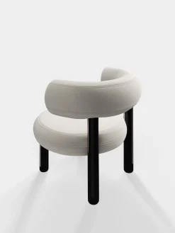 Tom Dixon Lounge Chairs*Fat Black Steel Lounge Chair