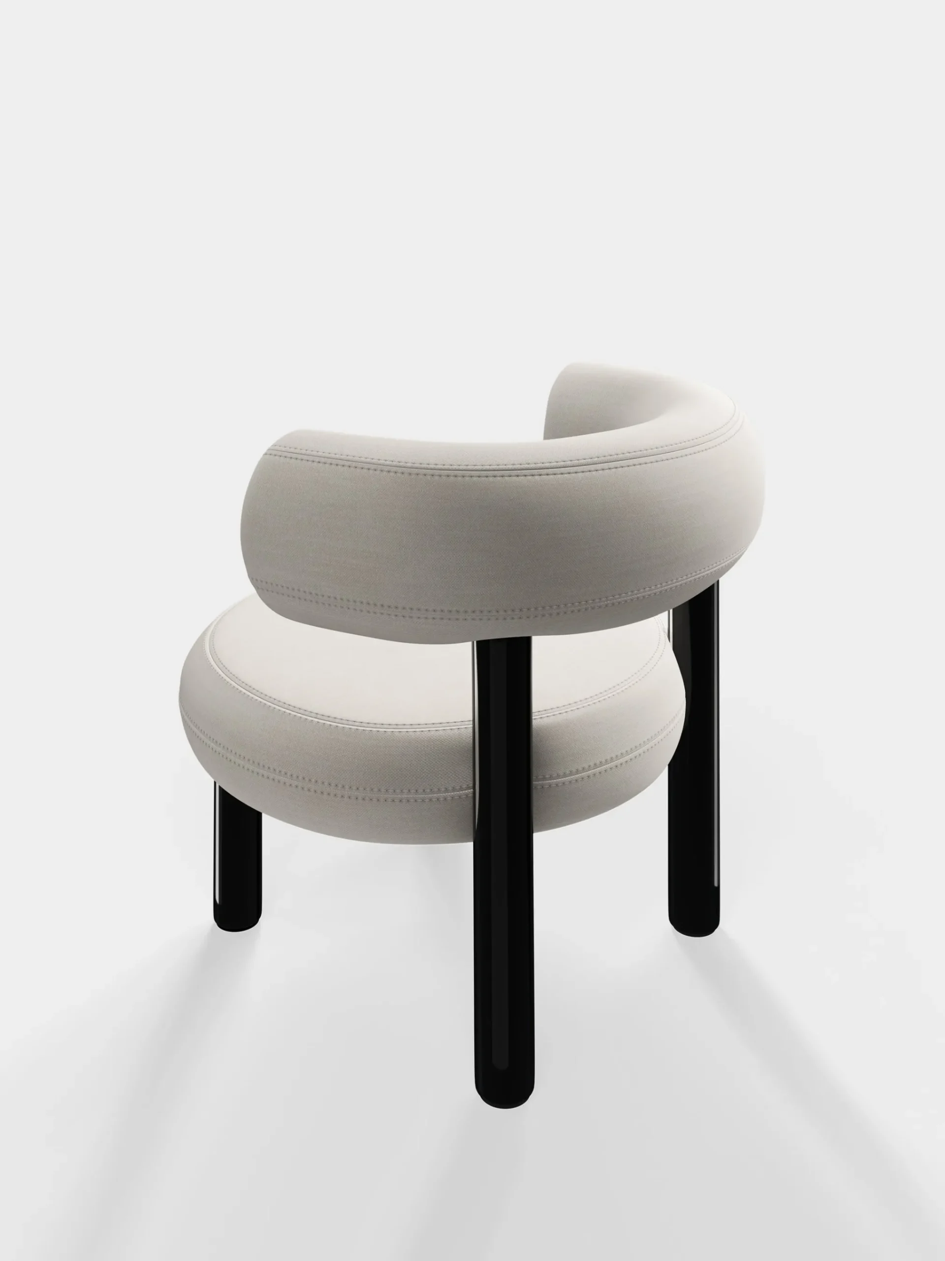 Tom Dixon Lounge Chairs*Fat Black Steel Lounge Chair